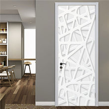 Load image into Gallery viewer, 2PCS/Set Fashion Geometric Door Sticker Wallpaper On The Door Home Decoration Self Stick Wallpaper Waterproof Renovation Poster