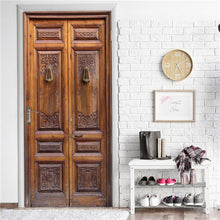Load image into Gallery viewer, 2PCS/Set Fashion Geometric Door Sticker Wallpaper On The Door Home Decoration Self Stick Wallpaper Waterproof Renovation Poster