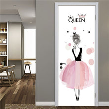 Load image into Gallery viewer, 2PCS/Set Fashion Geometric Door Sticker Wallpaper On The Door Home Decoration Self Stick Wallpaper Waterproof Renovation Poster