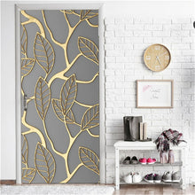 Load image into Gallery viewer, 2PCS/Set Fashion Geometric Door Sticker Wallpaper On The Door Home Decoration Self Stick Wallpaper Waterproof Renovation Poster