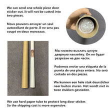 Load image into Gallery viewer, 2PCS/Set Fashion Geometric Door Sticker Wallpaper On The Door Home Decoration Self Stick Wallpaper Waterproof Renovation Poster